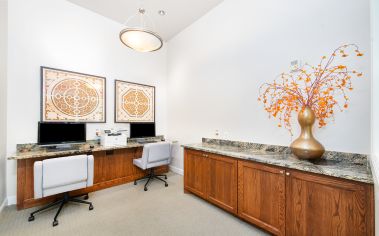 Business Center at MAA Medical District luxury apartment homes in Dallas, TX