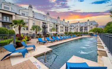 Pool Area at MAA Meridian in Dallas, TX