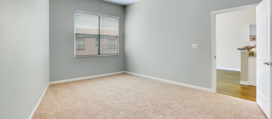 Bedroom at MAA North Hall luxury apartment homes in Dallas, TX