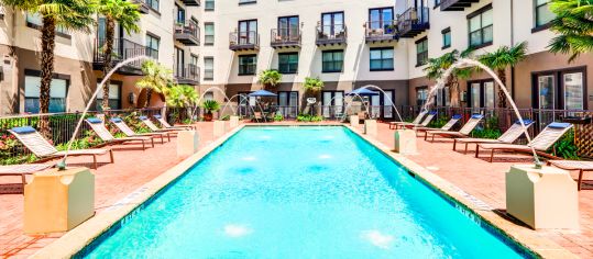 Pool at MAA North Hall luxury apartment homes in Dallas, TX