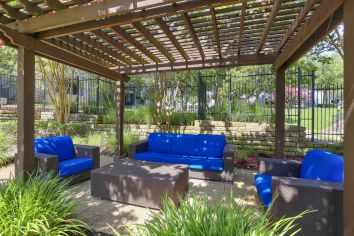 Patio at MAA Stonebridge Ranch luxury apartment homes in McKinney, TX