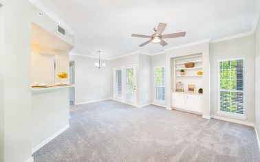 Living area at MAA Stonebridge Ranch luxury apartment homes in McKinney, TX