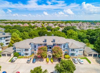 Building exterior at MAA Stonebridge Ranch luxury apartment homes in McKinney, TX