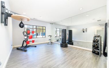 Fitness studio at MAA Times Square at Craig Ranch luxury apartment homes in Dallas, TX