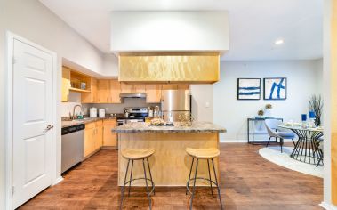 Kitchen at MAA Uptown Village luxury apartment homes in Dallas, TX