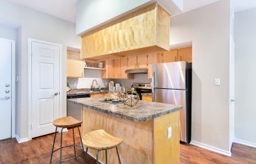 Kitchen at MAA Uptown Village luxury apartment homes in Dallas, TX