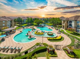 Aerial Pool at MAA Watermark in Dallas, TX