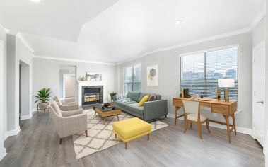 Living area at MAA Worthington luxury apartment homes in Dallas, TX