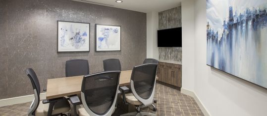 Meeting room at MAA Afton Oaks luxury apartment homes in Houston, TX