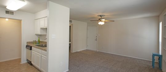 Living room at Cypresswood Court luxury apartment homes in Houston, TX