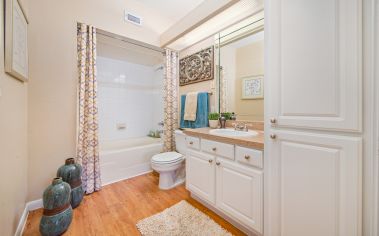 Bathroom at Park Place Houston luxury apartment homes in Houston, TX