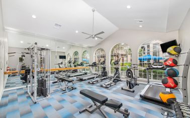 Gym at Park Place Houston luxury apartment homes in Houston, TX