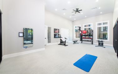 Fitness studio at MAA Grand Cypress luxury apartment homes in Houston, TX