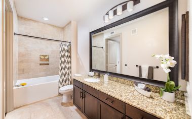 Model Bathroom MAA Greater Heights Houston Texas Apartments