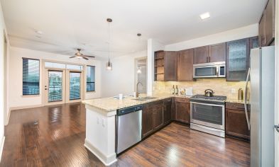 Model Kitchen MAA Greater Heights Houston Texas Apartments