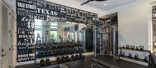 Fitness center 2 at MAA Greater Heights luxury apartment homes in Houston, TX