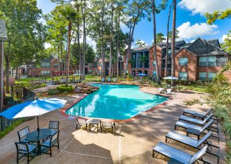 Pool at MAA Greenwood Forest luxury apartment homes in Houston, TX