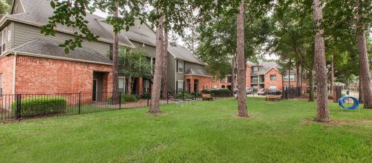 Dog Park at MAA Greenwood Forest luxury apartment homes in Houston, TX