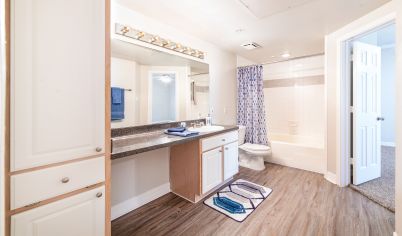 Bathroom at MAA Ranchstone luxury apartment homes in Houston, TX