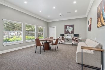 Business center at MAA Ranchstone luxury apartment homes in Houston, TX