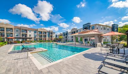 Pool at MAA Vintage Park luxury apartment homes in Houston, TX