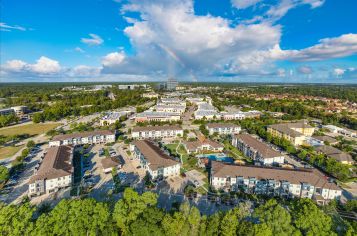 Property aerial at MAA Vintage Park luxury apartment homes in Houston, TX
