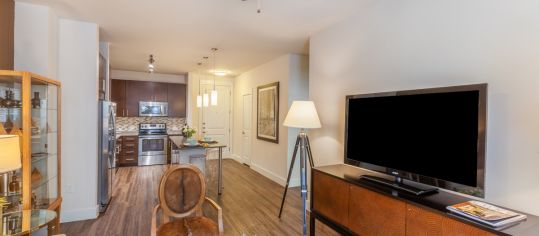 Living Room2 at Post 510 luxury apartment homes in Houston, TX