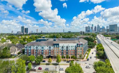 Aerial Property View at Post 510 in Houston, TX