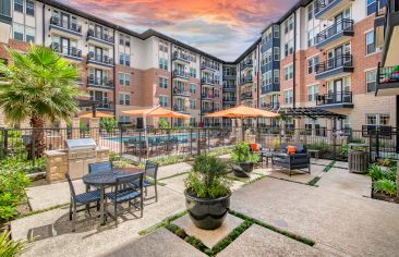 Pool Patio at Post 510 in Houston, TX