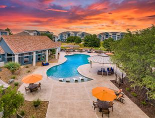 Aerial Pool at MAA Alamo Ranch in San Antonio, TX