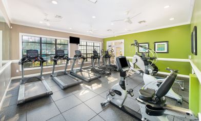 Fitness center at MAA Haven at Blanco luxury apartment homes in San Antonio, TX
