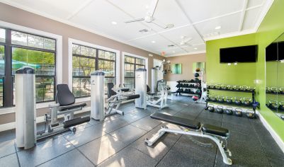 Fitness center at MAA Haven at Blanco luxury apartment homes in San Antonio, TX