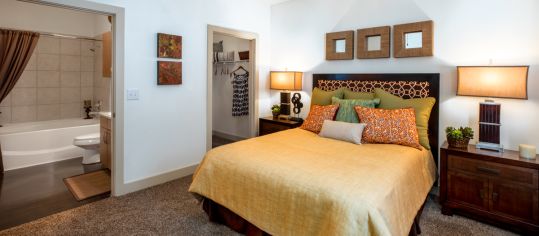 Bedroom at MAA Westover Hills luxury apartment homes in San Antonio, TX
