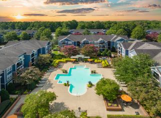 Aerial Pool at Adalay Bay in Chesapeake, VA