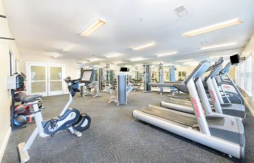 Fitness center at Seasons at Celebrate Virginia luxury apartment homes in Fredericksburg, VA