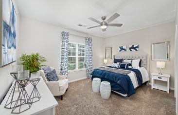 Bedroom at Station Square at Cosners Corner luxury apartment homes in Fredericksburg, VA