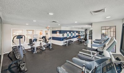 Fitness center at Township at Hampton Woods luxury apartment homes in Hampton, VA