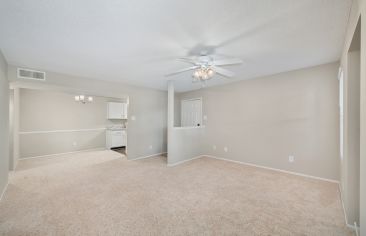 Living room at Township at Hampton Woods luxury apartment homes in Hampton, VA