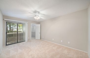 Bedroom at Township at Hampton Woods luxury apartment homes in Hampton, VA