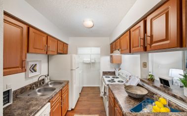 Model unit kitchen at Ashley Park in Richmond, VA