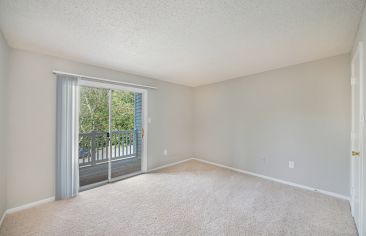 Bedroom at CV at Chase Gayton luxury apartment homes in Richmond, VA