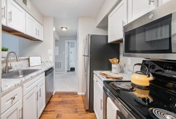 Kitchen at CV at Chase Gayton luxury apartment homes in Richmond, VA