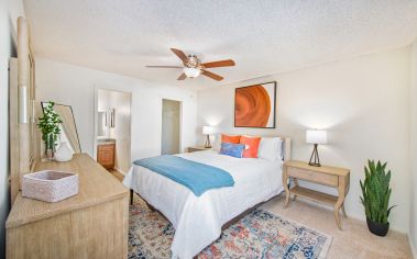 Model Bedroom at Colonial Village at Hampton Glen in Richmond, VA