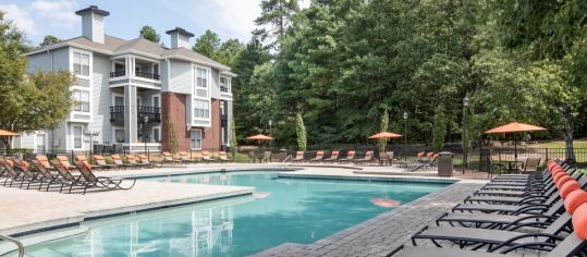 Pool at Colonial Village at Waterford luxury apartment homes in Richmond, VA