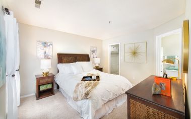 Bedroom at Colonial Village at Waterford luxury apartment homes in Richmond, VA