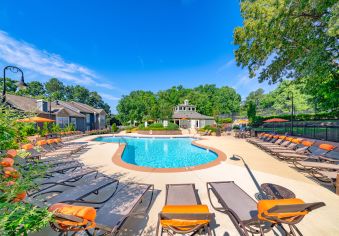 Pool Area at Colonial Village at West End in Richmond, VA