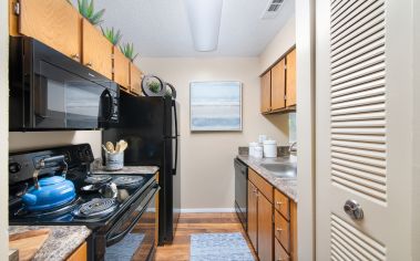 Model unit kitchen at Colonial Village at West End in Richmond, VA