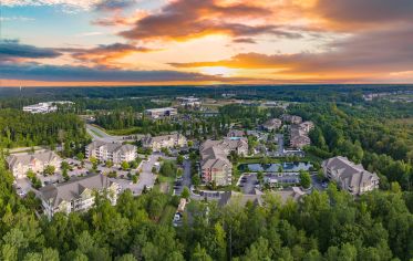 Aerial at MAA West Creek luxury apartment homes in Richmond, VA