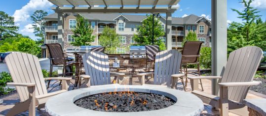 Fire Pit at Retreat at West Creek luxury apartment homes in Richmond, VA