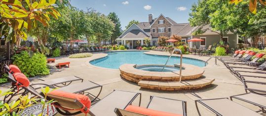 Pool at Hamptons at Hunton Park luxury apartment homes in Richmond, VA